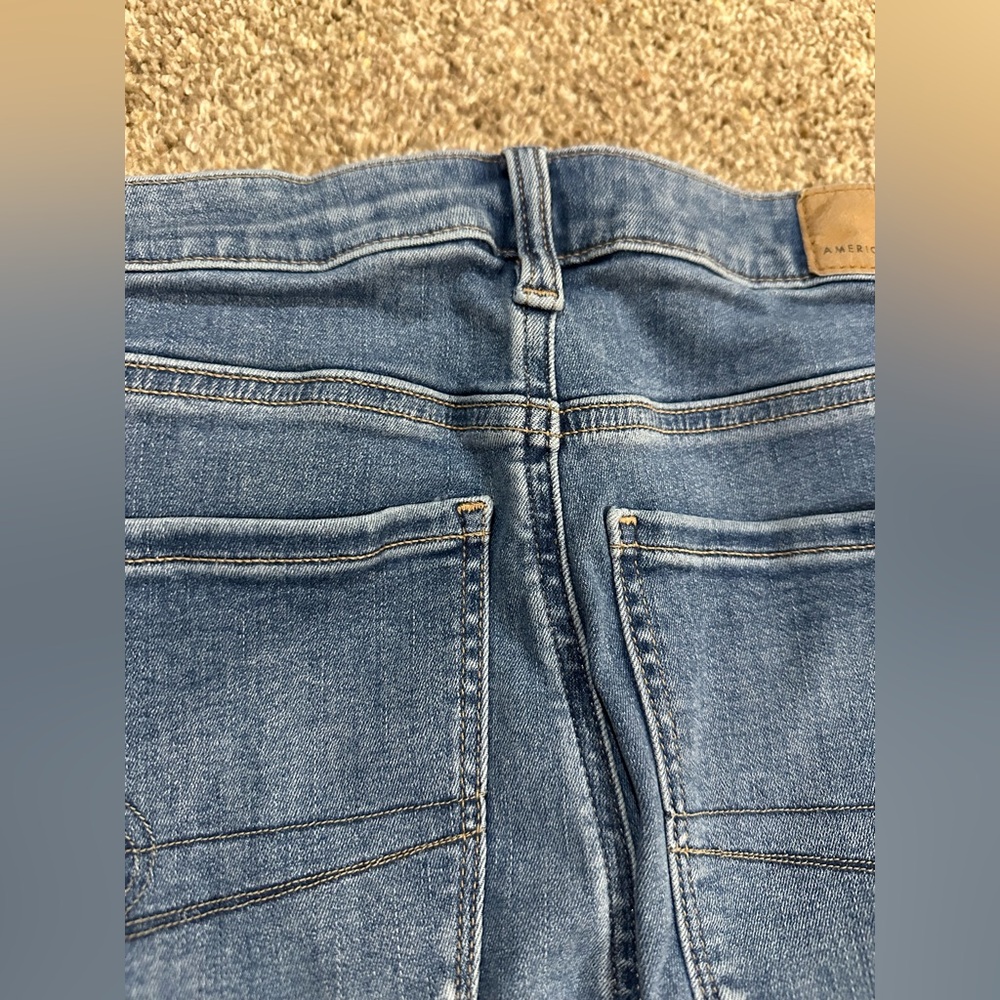 American Eagle Outfitters Blue Skinny Jegging next level stretch - Picture 4 of 15